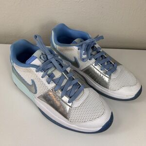 Nike Ja 1 Shoes Youth Size 7Y White Blue Silver Basketball Sneakers FJ1266-400
